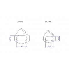 Set of original turn signal brackets for card holder