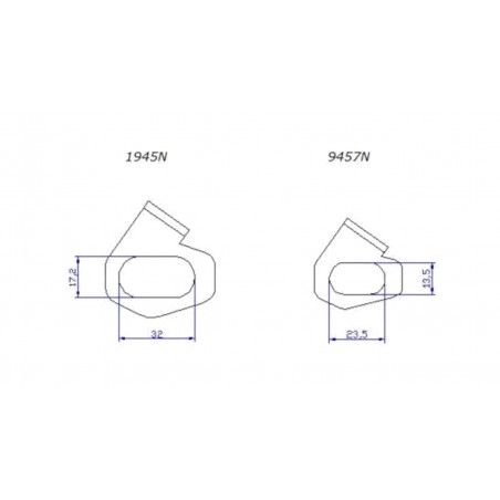 Set of original turn signal brackets for card holder