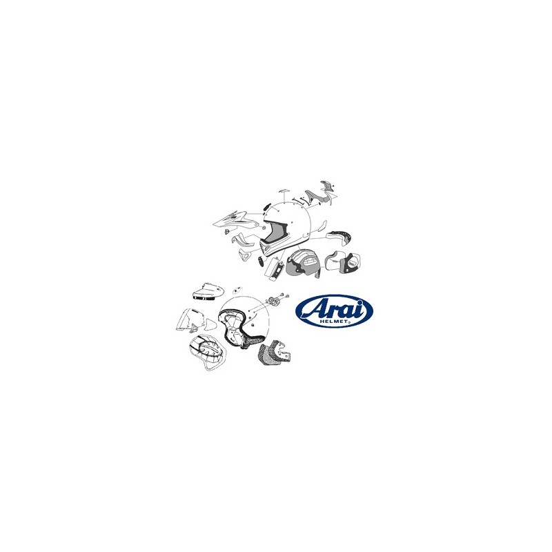 ARAI Replacement ventilation for motorcycle helmet DDL DUCT 2 8004349005VAR