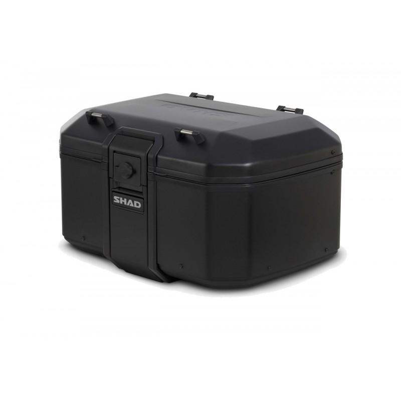 SHAD Baúl trasero moto metálico totalmente negro TR55 TERRA PURE BLACK D0TR55200B