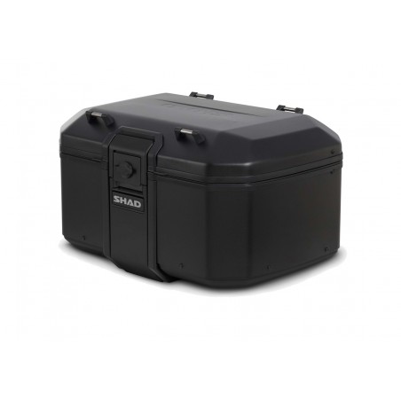 SHAD Completely black metallic motorcycle rear trunk TR55 TERRA PURE D0TR55200B
