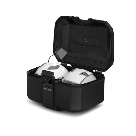 SHAD Completely black metallic motorcycle rear trunk TR55 TERRA PURE D0TR55200B