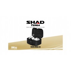 SHAD Completely black metallic motorcycle rear trunk TR55 TERRA PURE D0TR55200B