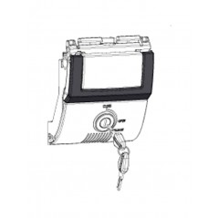 Spare mechanism for opening and locking handle for trunk  SH48 DARK GREY PREMIUM
