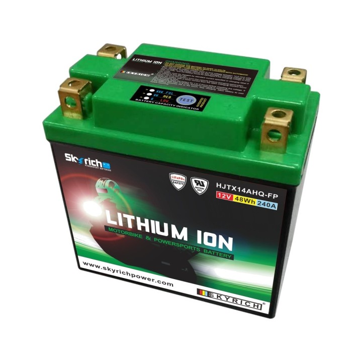 SKYRICH Bateria de litio con indicador carga LTX14L-BS HJTX14AHQ-FP