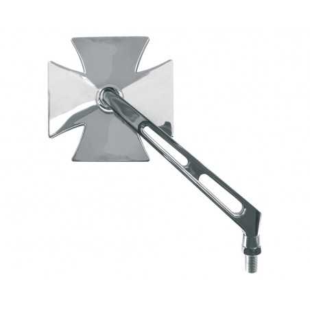 Mirror, rearview, exposition, iron cross right