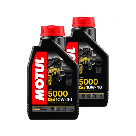 TUDETIC 2x Engine oil 5000 10W40 4T 1L KT-144