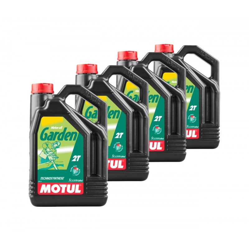 TUDETIC Kit de 4x aceite motor GARDEN 2T 5L KT-155