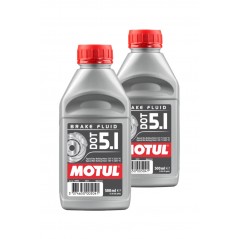 TUDETIC Kit 2x Liquido de Frenos DOT 5.1 Brake Fluid 0.5L KT-158