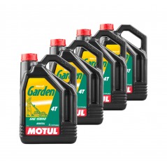 TUDETIC Kit de 4x aceite motor GARDEN 4T 15W40 2L KT-168