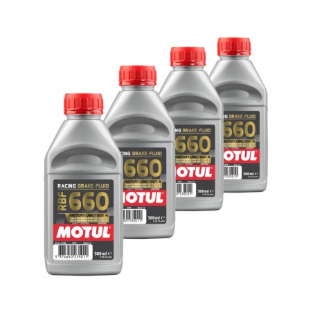 TUDETIC Kit de 4x líquido frenos RACING BRAKE 660 0,5L KT-176