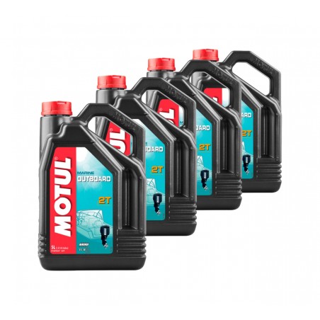 TUDETIC - 4x Nautical engine oil OUTBOARD 2T 5L KT-183
