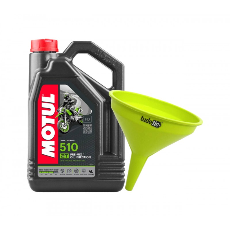 TUDETIC Engine Oil Kit + Funnel 510 2T 4L KT-196