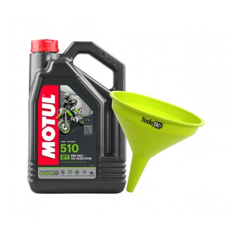 TUDETIC Kit Aceite de Motor + Embudo 510 2T 4L KT-196