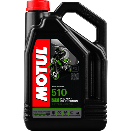 TUDETIC - 4x Aceite de Motor 510 2T 4L KT-202