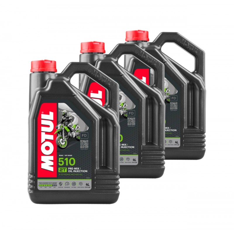 TUDETIC - Kit de 3x Aceite Motor 510 2T 4L KT-200