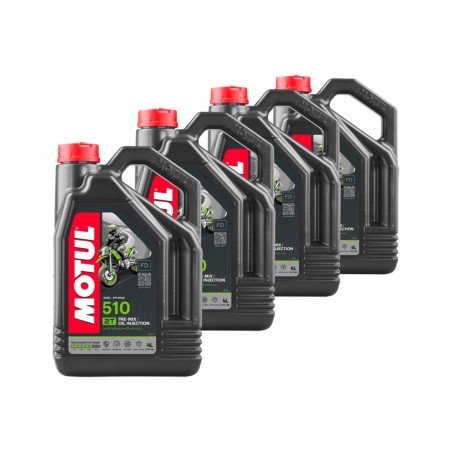 TUDETIC - 4x Aceite de Motor 510 2T 4L KT-202
