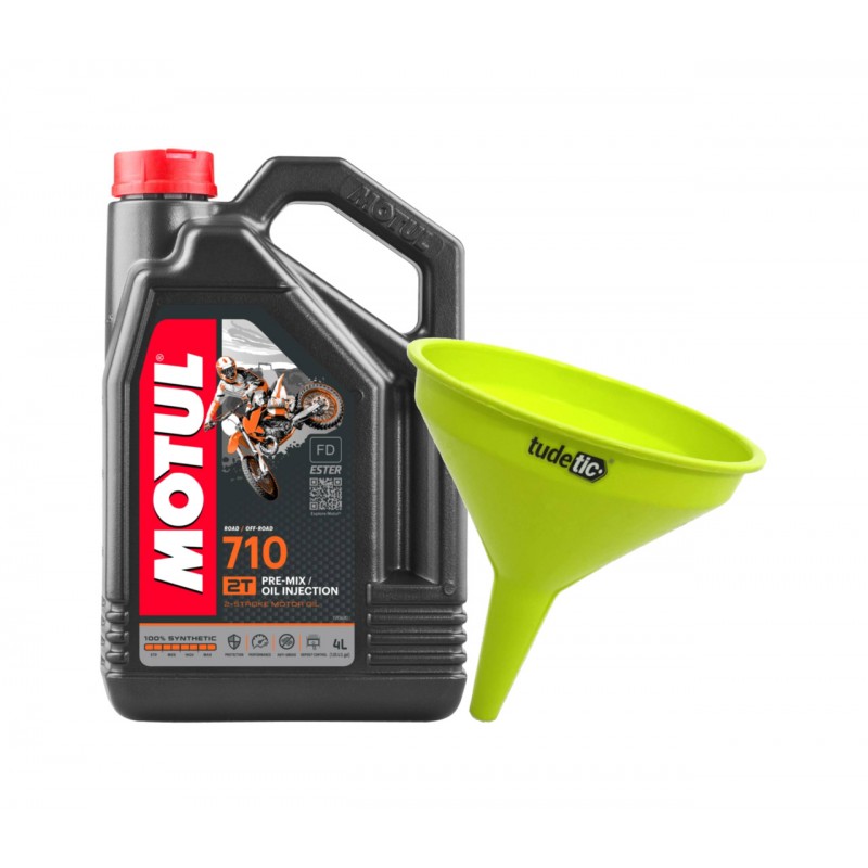 TUDETIC Kit Aceite de Motor + Embudo 710 2T 4L KT-211