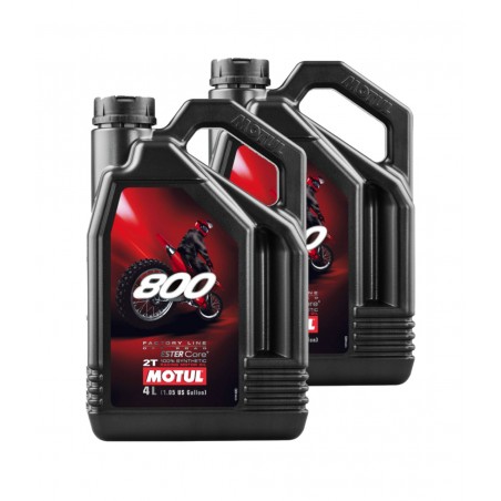 TUDETIC Kit de 2x Aceite Motor 800 2T FL Off Road 4L KT-220