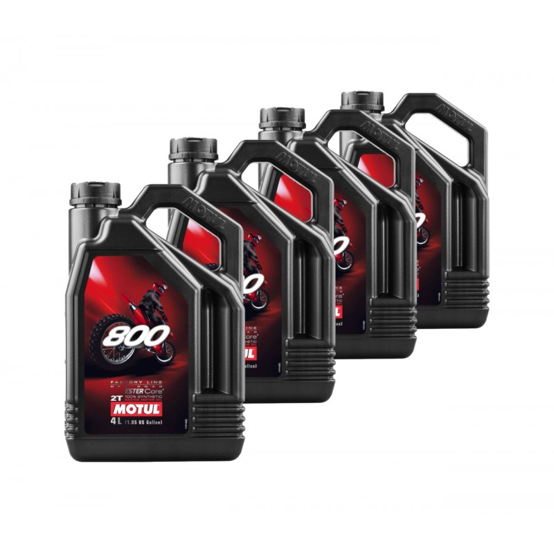 TUDETIC Kit de 4x aceite motor 800 2T FL OFF ROAD 4L KT-224