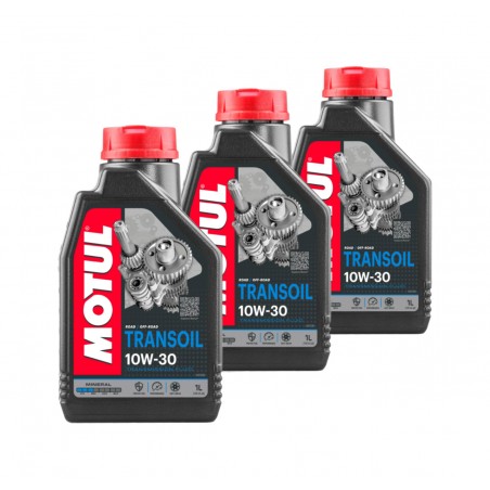 TUDETIC - 3x Transmission Oil Kit 10W30 1L KT-243