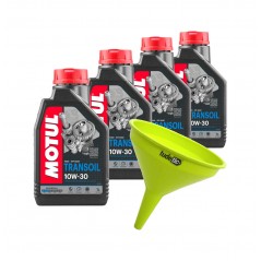 TUDETIC - Kit de 4x aceite transmisiones + embudo 10W30 1L KT-244