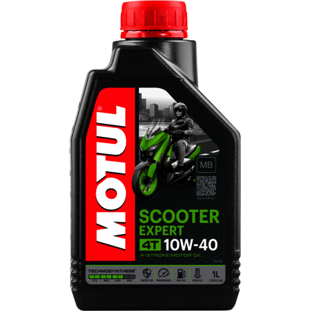TUDETIC Kit de 4x aceite motor SCOOTER EXPERT 4T 10W40 MB 1L KT-259