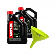 TUDETIC - Kit of 2x Motor Oil + Funnel ATV-UTV EXPERT 4T 10W40 4L KT-261