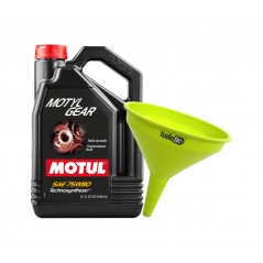 TUDETIC Manual Transmission Oil Kit + Funnel MOTYLGEAR 75W80 5L KT-267