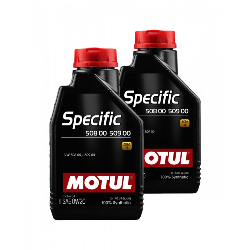 TUDETIC Kit de 2x aceite motor VW 508.00-509.00 0W20 1L KT-279