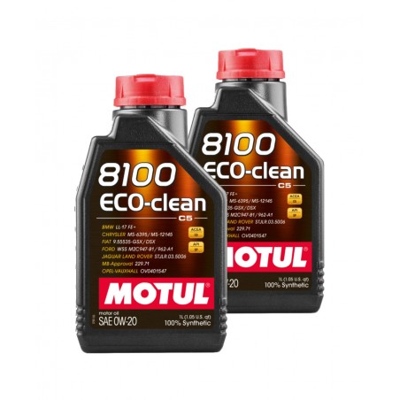 TUDETIC Kit of 2x High Quality 8100 ECO-CLEAN 0W20 Motor Oil KT-293