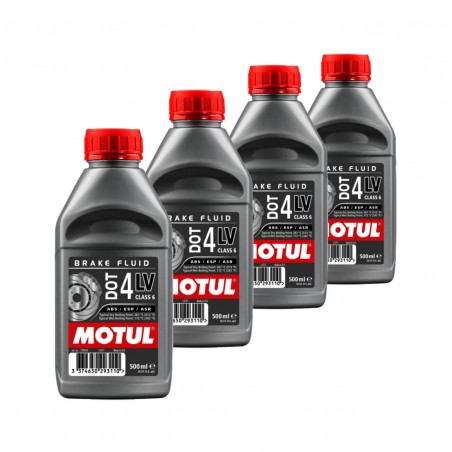TUDETIC 4x brake fluid kit DOT 4 LV - 500ML KT-304