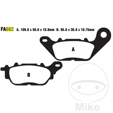 EBC SINTERED BRAKE PADS GPFAX 732.01.00