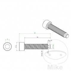 JMP Tornillo de puntal suspensión 60 MM 722 722.02.55