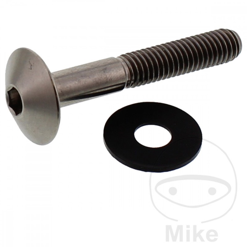 JMP Tornillo titanio cabeza alomada con retén M6X1.00 MM Ø16 40 775.86.71