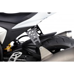 Replacement: exhaust brace with stainless steel passenger footrest