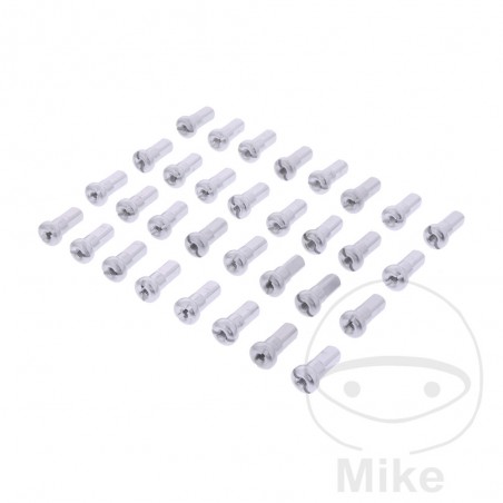 JMP Set of 32 aluminum spoke studs for motorcycle front rim 701.02.34