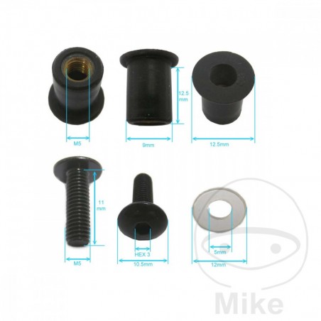 JMP Kit tornillos carenado de aluminio M5 775.19.69