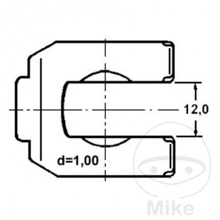 Brake hose holder MQ 4420303 4421293