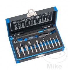 CONDOR Set of 16 spiral and hexagonal drill bits 1/4" M4-12 6370085