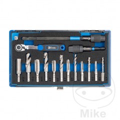 CONDOR Juego 16 brocas en espiral y hexagonal 1/4" M4-12 6370085