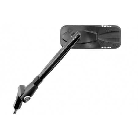 V PARTS Espejo retrovisor aluminio fresado Negro Ambos lados E410