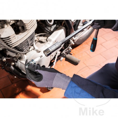 HAZET Llave de vaso bujía SW13+16 1/2" 71 MM 607.01.97