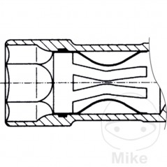 HAZET Spark plug socket with ball joint 16 MM 5/8" 3/8" 270 608.39.19