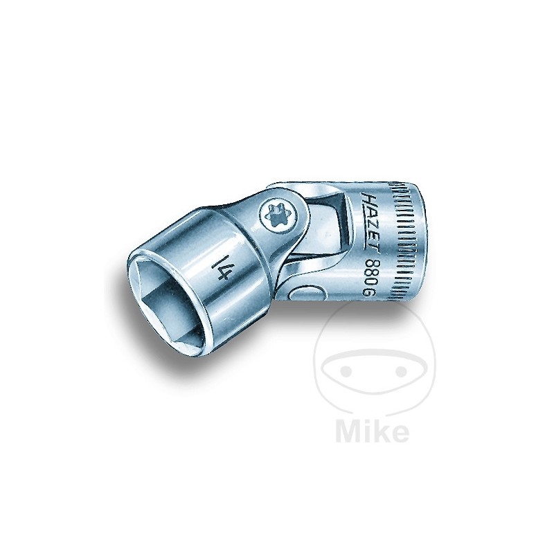 HAZET Llave vaso hexagonal con cardán 3/8 19 MM 48 607.44.96