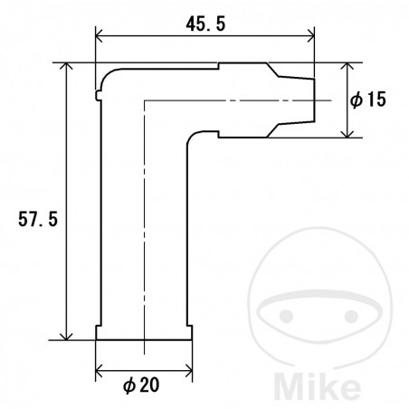 NGK Spark plug pipe L05EA 708.00.18