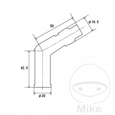NGK Spark plug pipe V05E 708.00.81