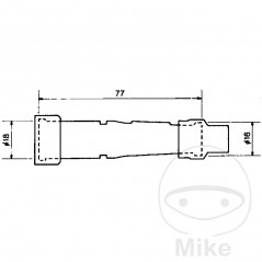 NGK Spark plug pipe SD01F 708.60.28