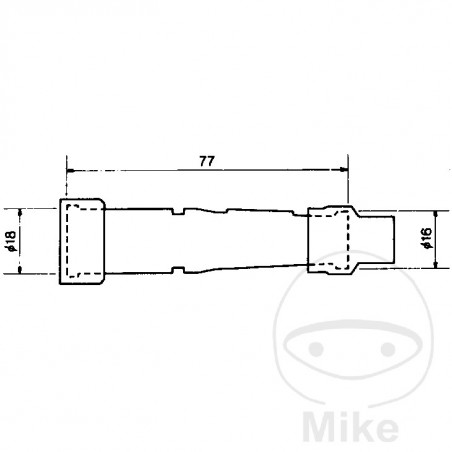 NGK Spark plug pipe SD01F 708.60.28
