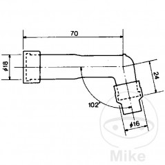 NGK Spark plug pipe XD01F 708.60.10
